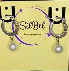 Argolla con perla n8