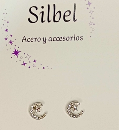 Aro luna y estrella con strass - comprar online