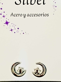Aro luna y estrella chunky