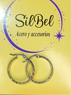 Argolla labrada 2 cm