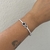 Bracelete cravejado trevos - Aço inoxidável