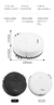 Mini Robô de Limpeza Inteligente para Casa, Tecnologia Mart, Varrer, Esfregar e Sucção Total