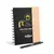 Caderno Espiral Com Capa Dura Preto / Bege