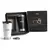 Kit De Copos Térmicos Em Aço Inox - 500Ml - Preto / Branco - 2 Pçs - SwagDecor-Plataforma de Envios de Kits e Brindes Personalizados