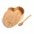 Açucareiro Com Formato De Coração E Colher Em Bambu - comprar online