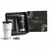 Kit De Copos Térmicos Em Aço Inox - 500Ml - Preto / Branco - 2 Pçs