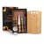 Conj. Para Churrasco E Petisco Em Bambu / Madeira / Inox - 2 Em 1 - SwagDecor-Plataforma de Envios de Kits e Brindes Personalizados