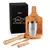 Kit composto por seis acessórios para caipirinha, sendo um copo em aço inox escovado de 350ml; faca 4 para frutas em Madeira/Inox; socador/pilão, colh na internet