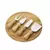 Conj. Para Queijo Em Bambu / Madeira / Inox - 5 Pçs
