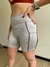 SHORT BIA COM BOLSO PRATA