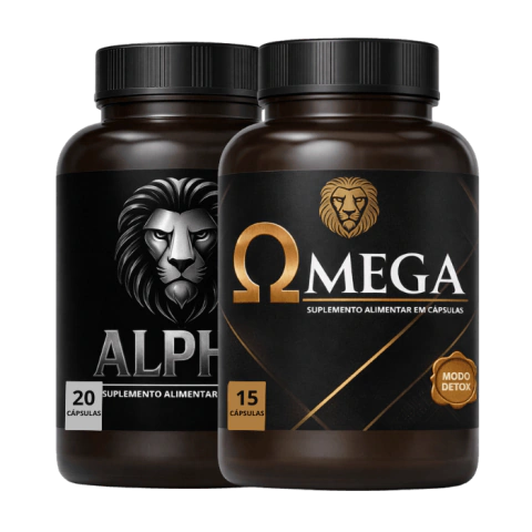 COMBO DETOX MEGA PRATA - ALPHA PRATA 20 CÁPSULAS + OMEGA 15 CÁPSULAS