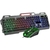 T19 metal luminoso computador teclado e mouse conjunto usb com fio jogo colorido