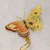 Marca-página - Butterfly and Flowers - Papelaria Lady Gouldian