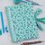Caderno Artesanal - Amiable Flower Green