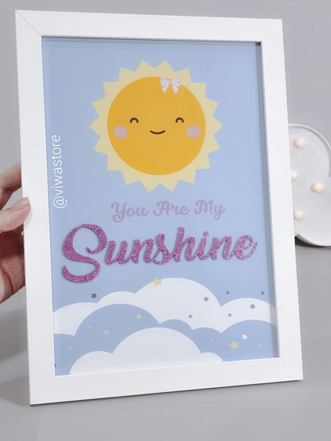 QUADRO FRASE VOCÊ É MEU RAIO DE SOL (SOLZINHO)