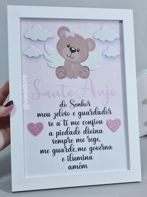 QUADRO ORAÇÃO SANTO ANJO (URSINHA ANJINHA)