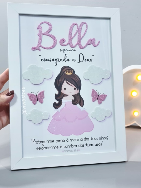 QUADRO NOME + SIGNIFICADO +VERSÍCULO (PRINCESA)