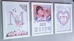 KIT COM 3 QUADROS (BAILARINA/METOO DOLLS LOVE)