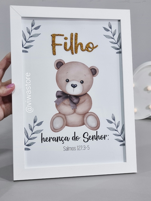 QUADRO VERSÍCULO (URSINHO AQUARELA)