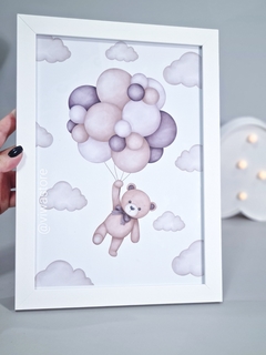 QUADRO TEMA (URSO E BALÕES) - comprar online