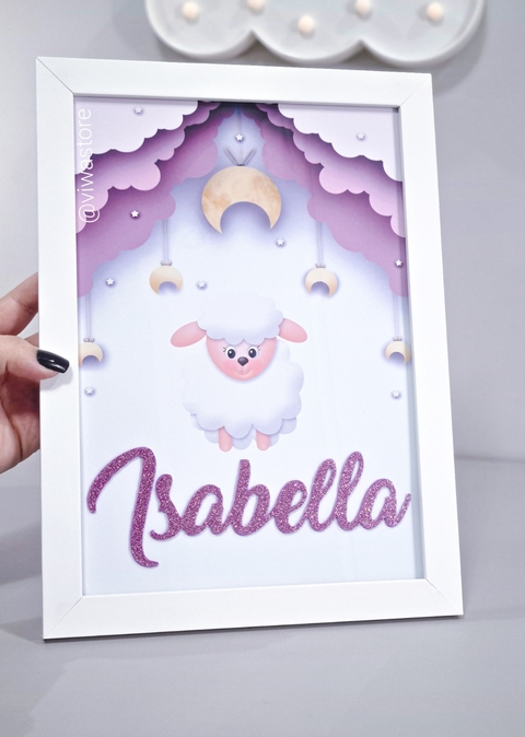 QUADRO NOME  (OVELINHA 3D)