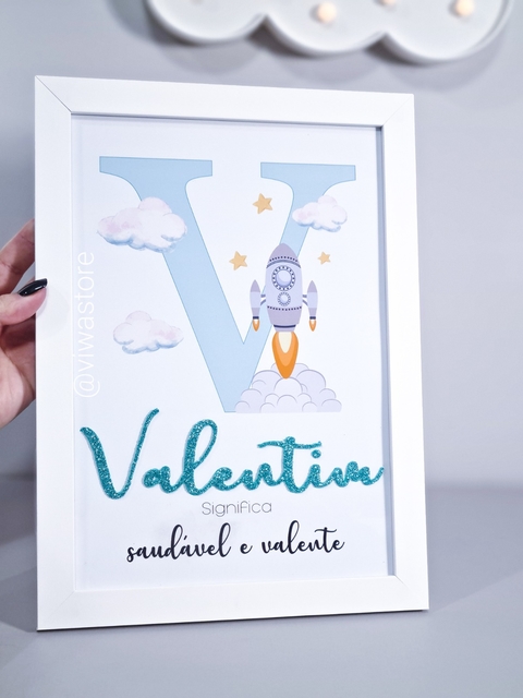 QUADRO INCIAL + NOME + SIGNIFICADO DO NOME (FOGUETE ESPACIAL)