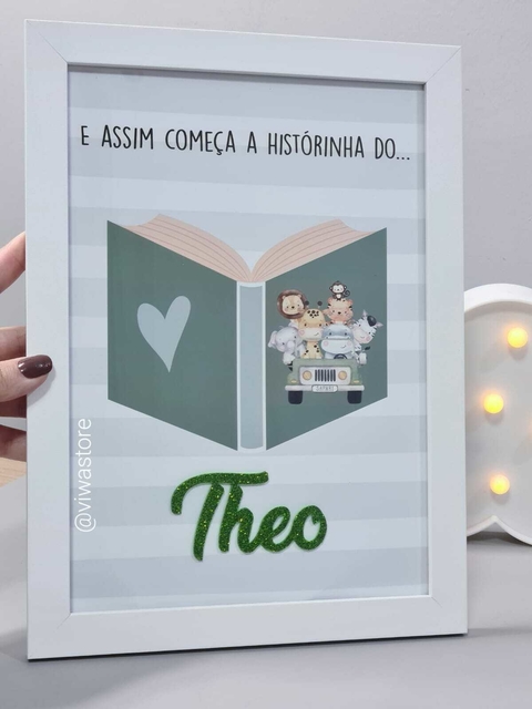 QUADRO NOME ( SAFARI BABY)