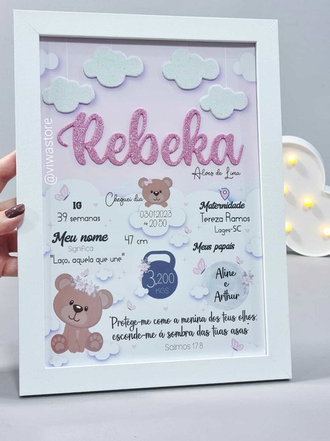 QUADRO MEU NASCIMENTO ( URSINHA)