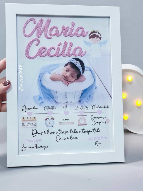 QUADRO MEU NASCIMENTO COM FOTO ( LINHA DO TEMPO)