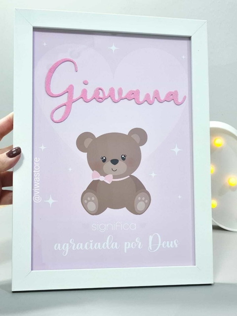 QUADRO NOME + SIGNIFICADO (URSINHA MARROM)