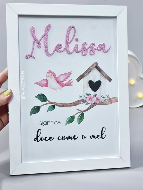 QUADRO NOME + SIGNIFICADO ( JARDIM DE PASSARINHOS )