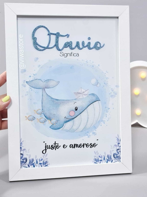 QUADRO NOME + SIGNIFICADO ( FUNDO DO MAR BALEIA )