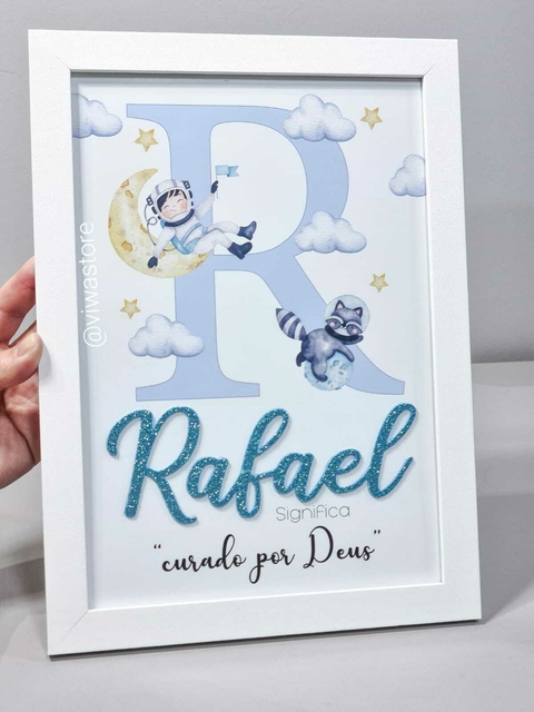 QUADRO INICIAL DO NOME + NOME + SIGNIFICADO ( ASTRONAUTA )