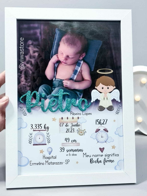 MEU NASCIMENTO COM FOTO ( ANJINHO )