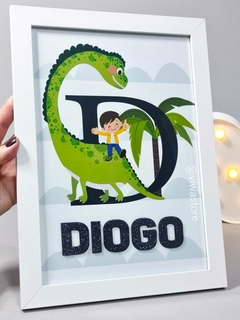 QUADRO NOME + INICIAL ( DINO ) - comprar online