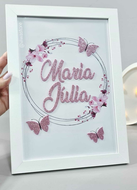 QUADRO NOME ( JARDIM DE BORBOLETAS )