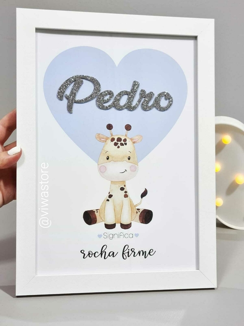 QUADRO NOME + SIGNIFICADO ( GIRAFINHA SAFARY )