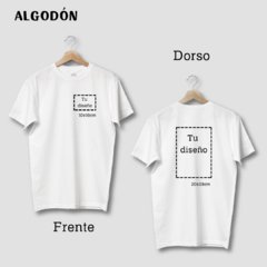 Remera Algodón con 2 Diseños Estándar