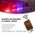 Imagem do Grill carro luz led strobe vermelho azul de emergência controle remoto sem fio