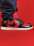 AIR JORDAN 1 LOW PRETO VERMELHO VINIL NACIONAL S