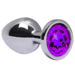 plug anal M roxo - aço inoxidável