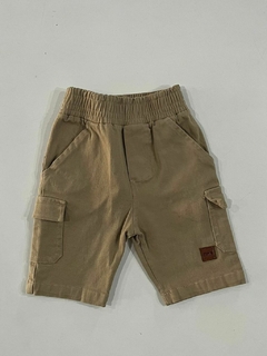 Bermuda Cargo de Gabardina bebe - Creciendo Felices