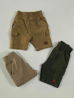 Bermuda Cargo de Gabardina