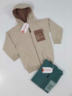 CAMPERA CON CAPUCHA RUSTICA