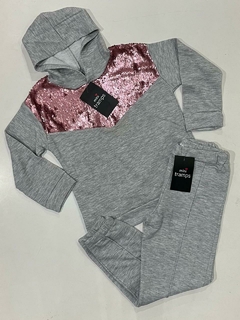 CONJUNTO BUZO CON LENTEJUELAS