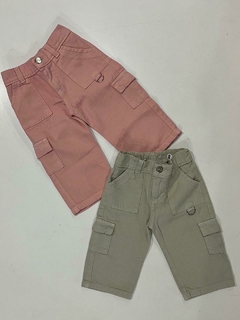 WIDELEG CARGO DE GABARDINA