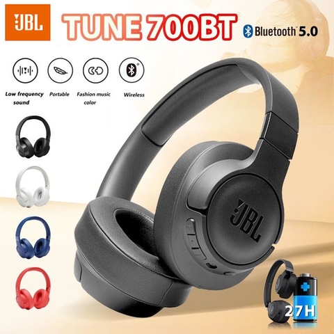 Fone De Ouvido JBL TUNE 700BT Sem Fio Bluetooth Com Microfone Para Esportes/Jogos