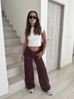 Wide Leg Sienna | Bordo - comprar online
