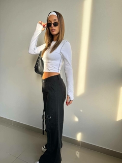 Wide Leg Mason | Negro - comprar online