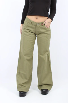 Wide Leg Amira | Verde Pistacho - AYO Jeans